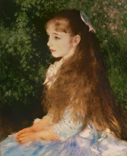 Peinture murale Renoir Portrait d'Irène toile haute définition 60x90cm salon