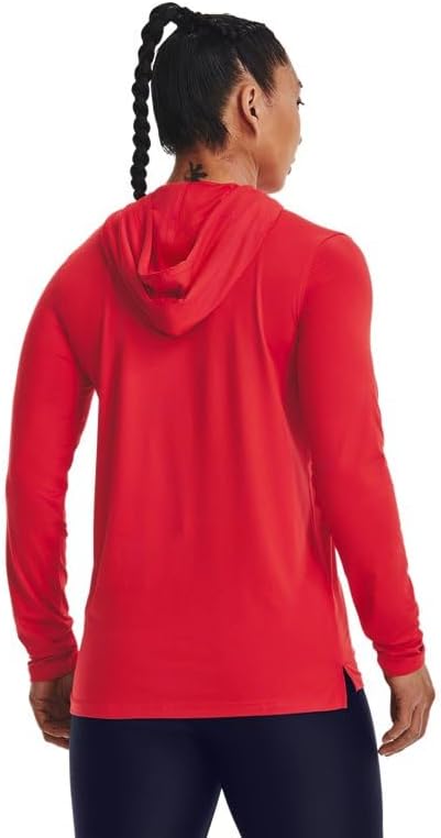 Under Armour Womens Performance Long Sleeve Hoody Red LG - Image 2