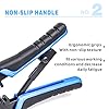 Network Crimper,Cable Stripper Cutter - RJ11 RJ12 RJ45 6P6C/4C,8P8C Connector Crimper Pliers, for Network and Telephone Cables,Ethernet Crimping Hand Tools #3