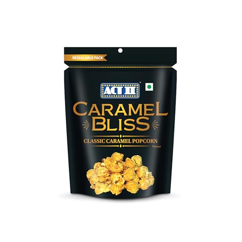 Popcorn Maker Essentials for Snack Lovers With High Standards 34 ACT II Popcorn Caramel Bliss, Ready to Eat Caramel Popcorn, 74g