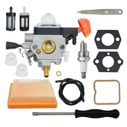 FS 111R Carburetor Replacement for Stihl FS91R KM91R FS91 FS111 FS89 HT102 HT103 KM111 Brushcutter Trimmer Engine 4180-120-0615 4180 120 0618 Carb with Air Filter Tune Up Kit