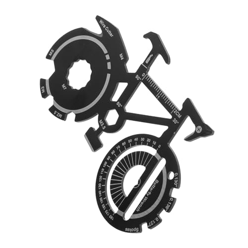 GLEAVI Stainless Steel Bike Multitool 20-in-1 Compact Tool Cycling Shape Portable Multi-functional Gadget for Cyclists