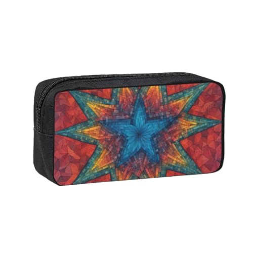 Hingor Colorful Star 1 - Estuche para lápices de gran capacidad, estuche para lápices, suministros escolares, bonita caja de lápices