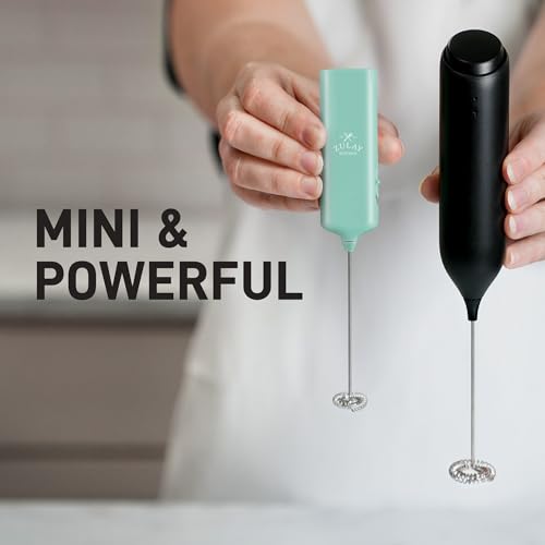 Mini & Mighty Milk Frother Wand Powerful Handheld Coffee Frother, Battery Operated Drink M - image 7