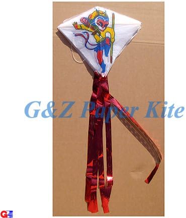 G&Z Dozen of Assorted Mini Paper Train Kites - Dragonfly,Panda,Monkey,Face