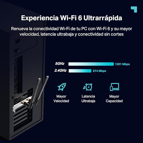 Tarjeta Wi-Fi 6 PCIe TP-Link Archer TX20E con Bluetooth 5.2 para Windows 3