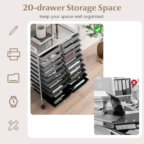 Chariot à roulettes multifonction pour organiser l'artisanat