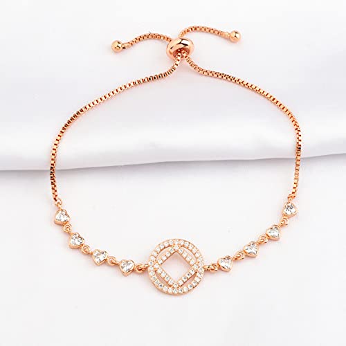 ENSIANTH Sobriety Gift AA Bracelet NA Bracelet AA NA Recovery Sober Gift Recovery Bracelet Encouragement Bracelet4