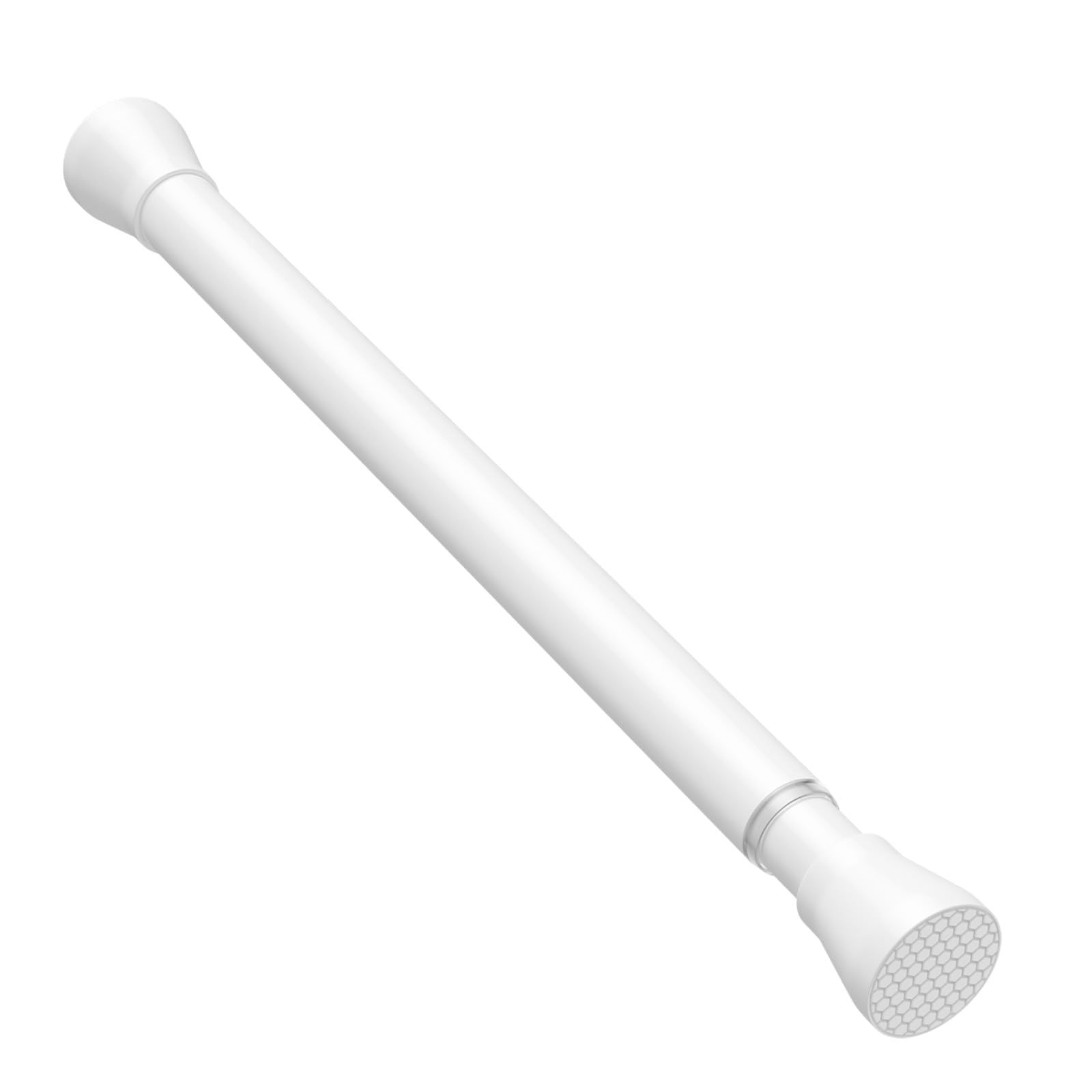 AIZESI White Tension Curtain Rod 16 to 26 Inch Adjustable No Drilling — image 1