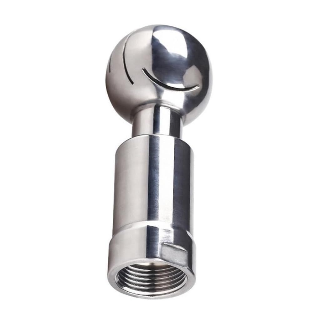Stainless Rotary Cleaning 1/2inch-2inch SS304 Stainless Rotary Spray Ball, BSP Tank Cleaning Head 360 Degree Coverage Wash Fittin 1pc(1inch)