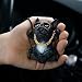 Floruit French Bulldog Car Mirror Hanging Accessories Cute Swinging Dog Rear View Mirror Accessories for Men & Women (Black)