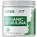 DNA707 Organic Spirulina Powder - 83 Servings (8.82 oz / 250g) Organically Grown and Sustainably Harvested Non-GMO Blue Green Algae, Raw, 100% Vegetarian & Vegan, Non-Irradiated (250 g Spirulina)