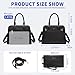Keyli 2pcs Purses and Handbags for Women, Trendy Tote Shoulder Bag Top Handle Satchel Purse Waterproof Leather Crossbody Designer Bags with Pockets Black