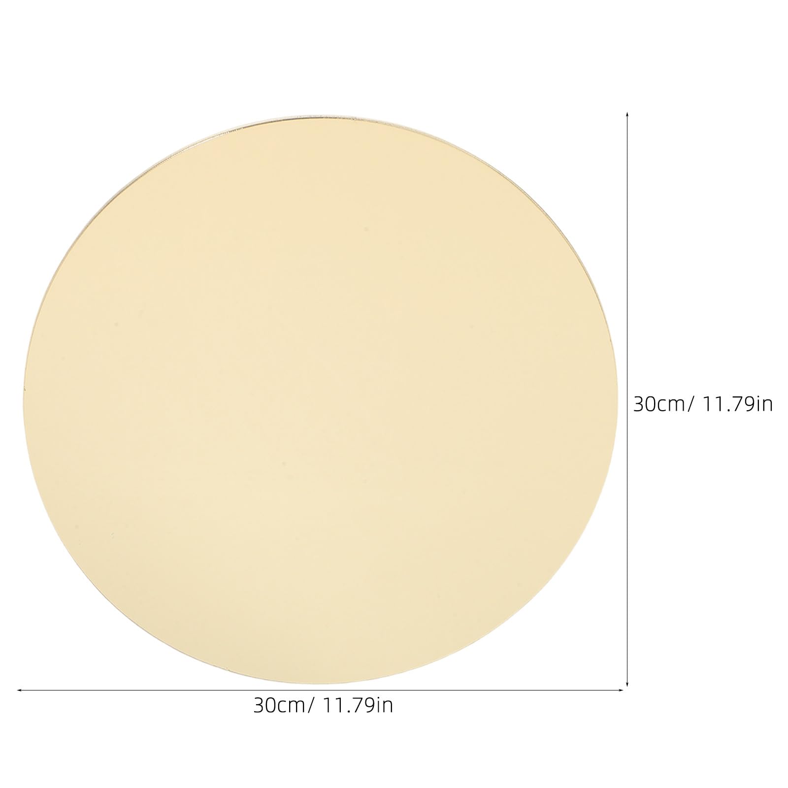 Operitacx Set di 4 vassoi decorativi rotondi in acrilico, specchietti in acrilico da 30 cm (11,8") ideali per centrotavola, esposizione di profumi, decorazioni per matrimoni e servizi