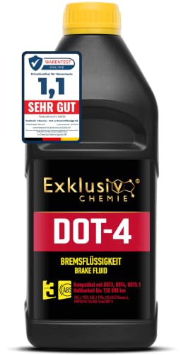 Exklusiv Chemie Bremsflüssigkeit DOT-4 1000ml Für Bremssysteme mit ABS TCS und ESP/DSC