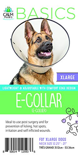 Image of Calm Paws Basics Protective Recovery E-Collar for surgeries for X-Large Dogs