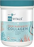 BETT HealthKart HK Vitals Skin Radiance Collagen Supplement, with Biotin, Vitamin C, E, and Sodium Hyaluronate, for Healthy Skin, Hair & Nails, Orange, 200 g