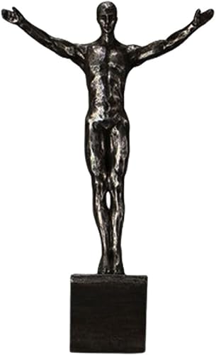 Miniatura 9 de IMIKEYA Decoración de pared de hombre buceo, escultura de pared, figura de hombre, arte de pared, figura pequeña, colgante de pared de resina,