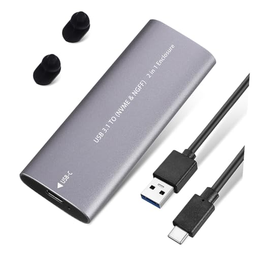 Boîtier SSD M2 NVMe NGFF POPETPOP USB 3.1 Type-C en aluminium pour PC et TV