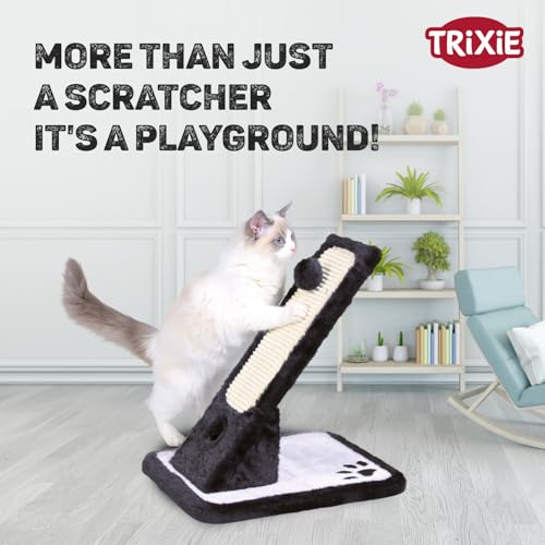 Image of TRIXIE Cat Scratching Board Cardboard Scratcher for Cats with Catnip Fun (Scratching Board on a Roll)