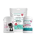 3 X Bundle - 1 Tub Dog Dental Powder,1 x Seaweed for Dogs, 1 x Dental Treats & | Tartar & Plaque Remover Oral Hygiene Powder Pack - Stops Bad Breath in Dogs Dog Teeth Cleaning Products
