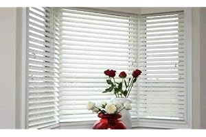 Premium White 2 1/2" Inch Faux Wood Cordless Blinds