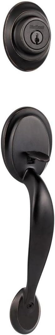 Kwikset 687DA-LIP Dakota Single Cylinder Handleset from The Series, Exterior Only - Venetian Bronze