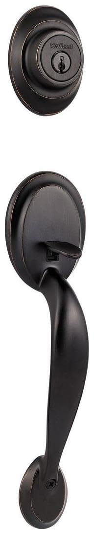 Kwikset Dakota 687DA-LIP Single Cylinder Handleset in Venetian Bronze