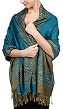 ✔️ Exotic Tapestry Look with Reversible Design – This reversible paisley shawl wrap for women features two beautiful color tones in one piece. It complements everything from evening gowns to rave outfits for men and women, offering vibrant style with...