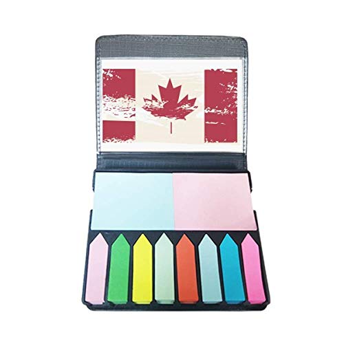 Boîte à marque-page Canada Flavor motif noir et rouge pour l'organisation