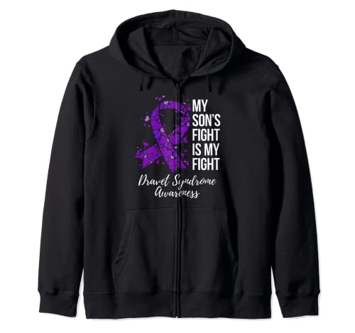My Son's Fight Is My Fight Dravet Syndrome Awareness Sudadera con Capucha