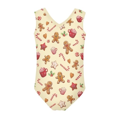 Image of KEIAHUAN Gymnastics Leotards for Girls Sleeveless Bodysuit Dance Leotards Performance Costume