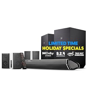 Nakamichi Shockwafe Ultra 9.2.4 Channel 1000W Dolby Atmos/DTS:X Soundbar with Dual 10″ Subwoofers (Wireless) & 4 Rear Surround Speakers. Enjoy Plug and Play Explosive Bass & High End Cinema