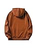 JMIERR Sweatshirts for Men UK Casual Cotton Pullover Oversized Hoodies Casual Long Sleeve Sweater Top,Brown,Large #4