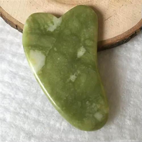 Tabla de Masaje con raspado y curación de Cristal de Cuarzo y Piedra Gua Sha de Jade Serpentina Natural, 1 Pieza - imagen 5