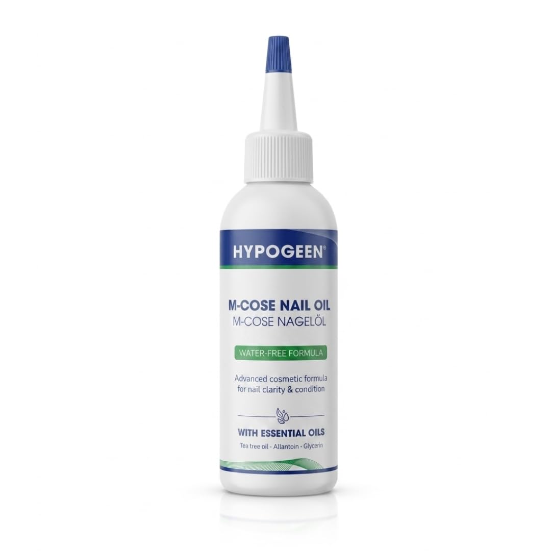 M-cose Nagelöl 100ml – Kosmetische Pflege bei Nagelpilz – Schnell & Intensiv – Wasserfreie Formel mit Teebaumöl & Allantoin – Für brüchige, verdickte & verfärbte Nägel