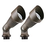 Lumina 4W LED Landscape Lights Cast-Aluminum Waterproof Outdoor Low Voltage Spotlights for Walls Tre