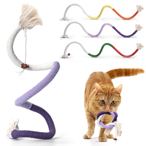 winbarry Cat Toys, Catnip Chew Rope for Cats, Cat Toys for Indoor...