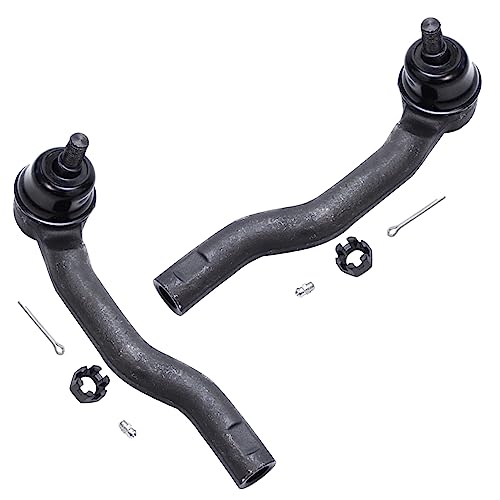 Image of Detroit Axle - Front 4pc Steering Knuckles Kit for 2011-2014 Ford Edge, 2011-2015 Lincoln MKX, 2 Steering Knuckles & Wheel Bearing Hubs 2 Outer Tie Rods Replacement