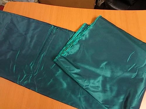 Tissu en taffetas de soie pure vert 60 pouces de large pour confection de robe de bal