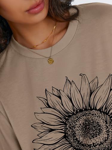 Image of Trendy Queen Womens Oversized Long Sleeve Shirts Fall Tops 2026 Basic Tees