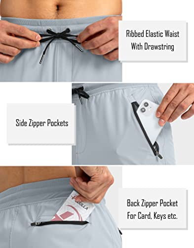 Image of Pudolla Men's Lightweight Jogger Pants Workout Running Tapered Joggers for Men with Zipper Pockets for Athletic Travel Casual