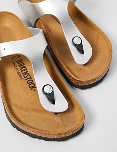 Birkenstock Donna Gizeh Birko Flor Argento