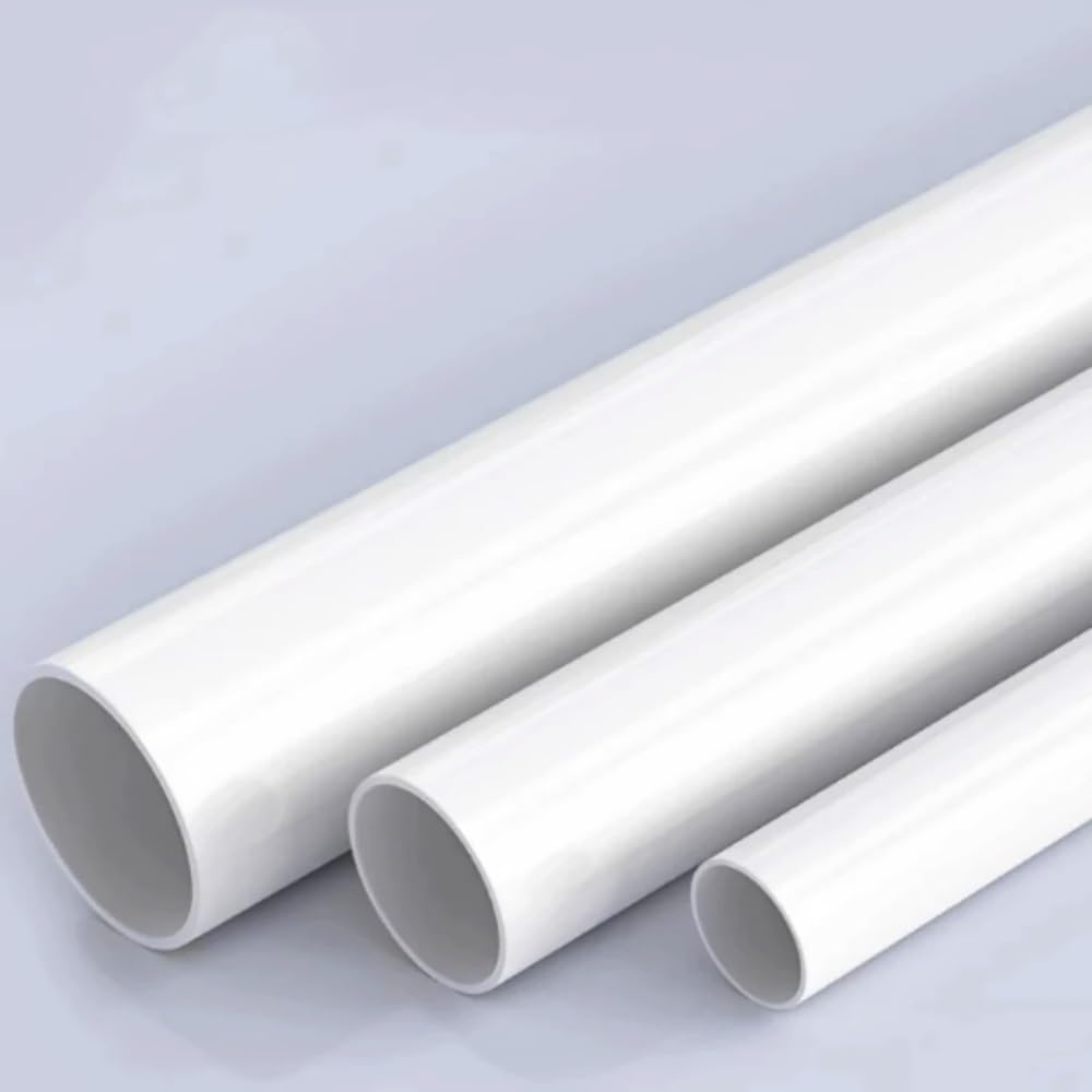 Tuyau en PVC Blanc - Lot de 2 raccords d'irrigation for Aquarium et Jardin de 500 mm, diamètre extérieur 6-20 mm(8x10mm)
