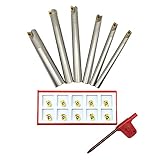 10 Stück Hartmetall-Fräseinsätze APMT1135PDER für BAP300R Fräseinsätze, Halter, Fräsen, CNC-Werkzeuge, Schneiden von Edelstahl, Cvd beschichtet (6 Stück BAP300+ 10 Stück APMT1135)