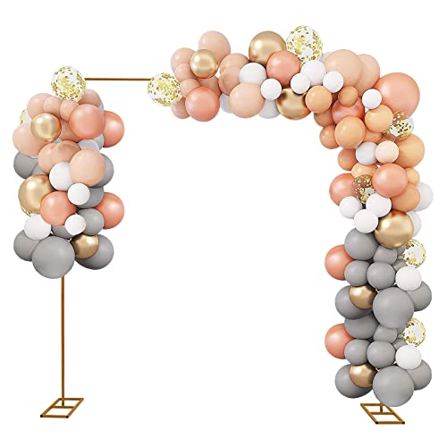 Arch,Metal Square Wedding Arch Backdrop Stand Decor con piede, arco di nozze, arco di palloncini, arco per palloncini, arco per matrimoni, anniversari, feste di compleanno, proposte di matrimonio, 3 x