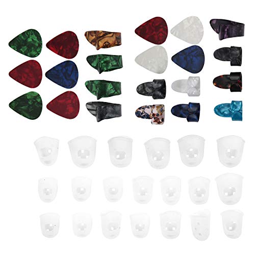 マンドリンバンジョー用ギターフィンガーピックセット、耐久性のあるギターフィンガープロテクター、楽器演奏アクセサリー