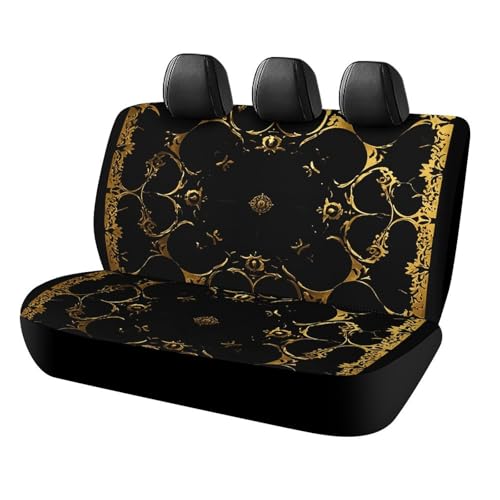 Housse de siege auto impermeable chic noire et doree haut de gamme
