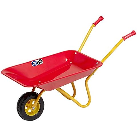 Schubkarre Kinder ab 2 Jahren Metall Kinderschubkarre für den Garten Kunststoffgriffe belastbar bis 35kg Cover