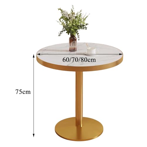 Table ronde noire 60 cm : la solution gain de place pour vos repas à deux - 4